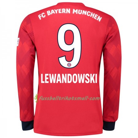Günstige Fußballtrikots FC Bayern München Lewandowski 9 2018-2019 Langarm Heimtrikot kaufen